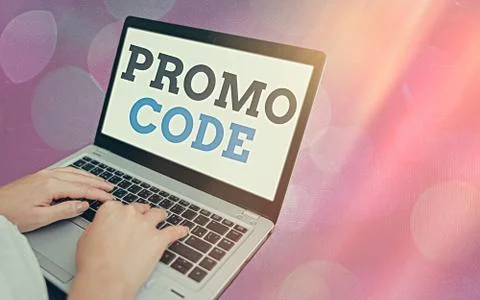 Writing note showing Promo Code. Business photo showcasing letters or numbers 库存照片