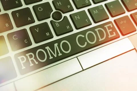 Writing note showing Promo Code. Business photo showcasing letters or numbers 库存照片