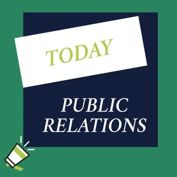 Writing note showing Public Relations. Business photo showcasing practice Illustrazione stock