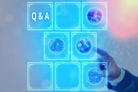 Writing note showing Q And A. Business photo showcasing a period of time or an Stock Photos