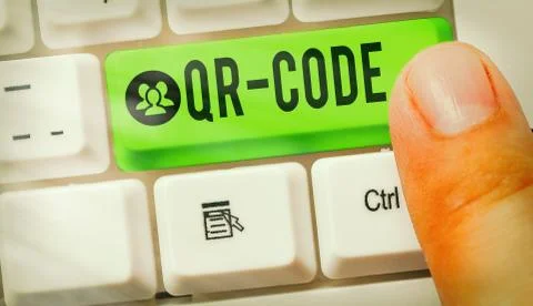 Writing note showing Qr Code. Business photo showcasing the trademark for a type Foto stock