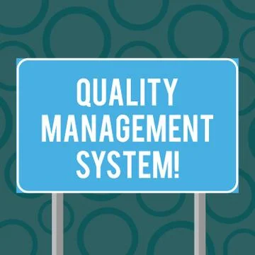 Writing note showing Quality Management System. Business photo showcasing Illustration
