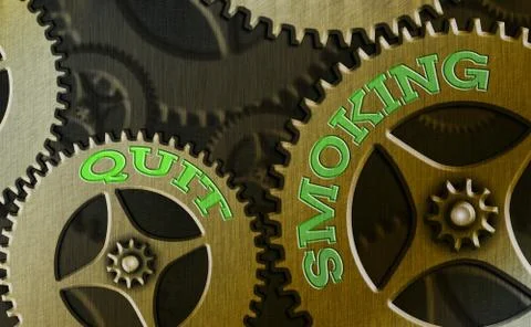 Writing note showing Quit Smoking. Business photo showcasing the process of Stock Illustration