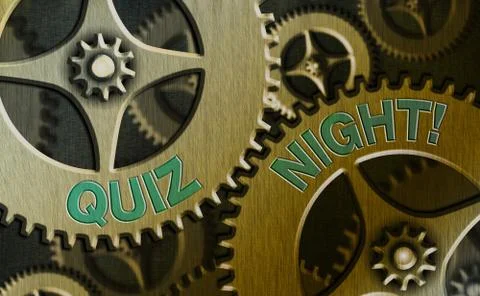 Writing note showing Quiz Night. Business photo showcasing evening test Stock Illustration