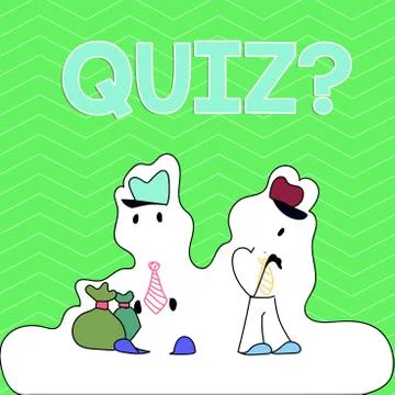 Writing note showing Quiz Question. Business photo showcasing test of knowledge Illustrazione stock