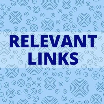 Writing note showing Relevant Links. Business photo showcasing Significant sites Stock Illustration