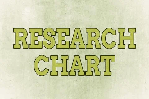 Writing note showing Research Chart. Business photo showcasing it represents a Stock Illustration