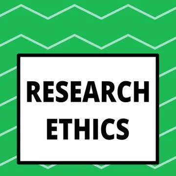 Writing note showing Research Ethics. Business photo showcasing interested in Ilustração Stock