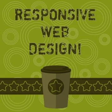 Writing note showing Responsive Web Design. Business photo showcasing web page Stock-Illustration