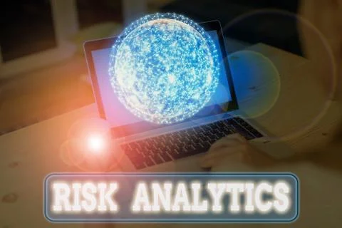 Writing note showing Risk Analytics. Business photo showcasing study of 写真素材