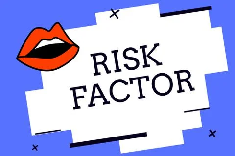 Writing note showing Risk Factor. Business photo showcasing Something that rises Illustrazione stock