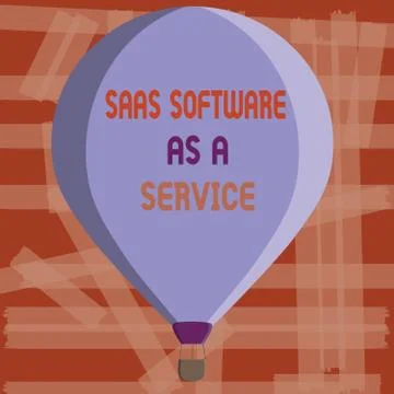 Writing note showing Saas Software As A Service. Business photo showcasing th Stock Illustration