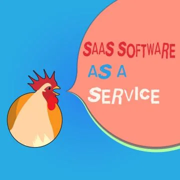 Writing note showing Saas Software As A Service. Business photo showcasing the Stock Illustration
