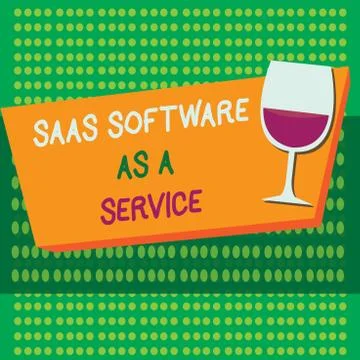 Writing note showing Saas Software As A Service. Business photo showcasing the 스톡 일러스트