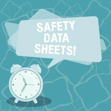 Writing note showing Safety Data Sheets. Business photo showcasing document Stock Illustration