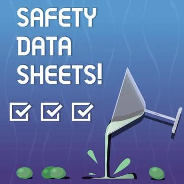 Writing note showing Safety Data Sheets. Business photo showcasing document Stock Illustration
