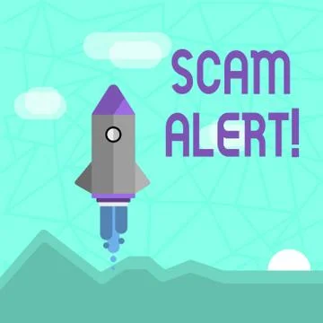 Writing note showing Scam Alert. Business photo showcasing Safety warning to Stock Illustration