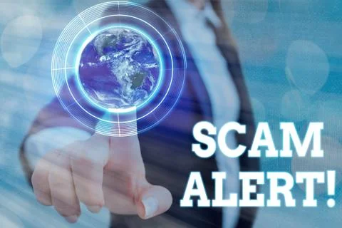 Writing note showing Scam Alert. Business photo showcasing warning someone about 库存照片