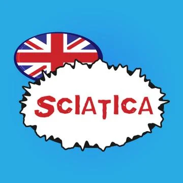 Writing note showing Sciatica. Business photo showcasing Pain caused by Stock Illustration