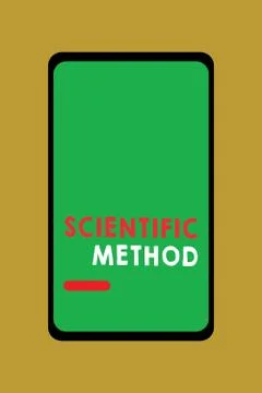 Writing note showing Scientific Method. Business photo showcasing Principles Stock Illustration