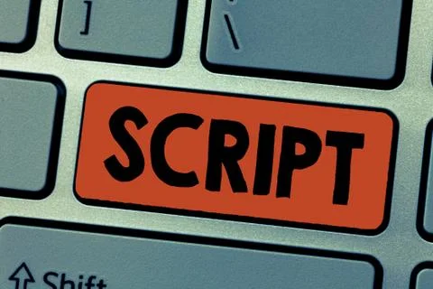 Writing note showing Script. Business photo showcasing handwriting as distinct 库存照片