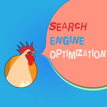 Writing note showing Search Engine Optimization. Business photo showcasing ma Illustrazione stock