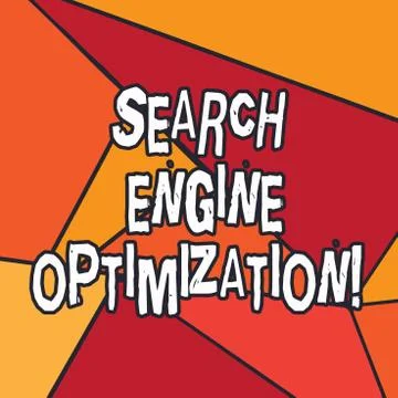 Writing note showing Search Engine Optimization. Business photo showcasing Illustrazione stock