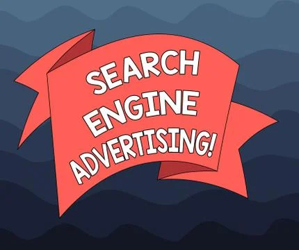 Writing note showing Search Engine Advertising. Business photo showcasing method Stock Illustration