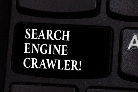Writing note showing Search Engine Crawler. Business photo showcasing program or 스톡 사진