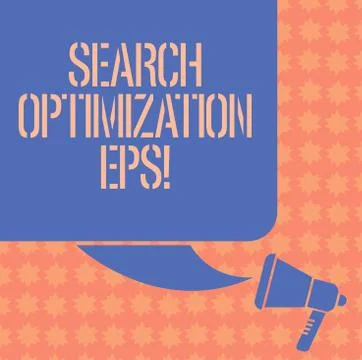 Writing note showing Search Optimization Eps. Business photo showcasing process イラスト素材