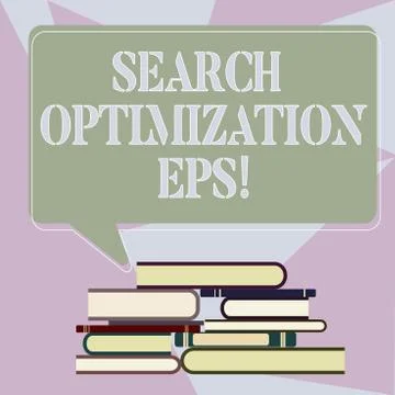 Writing note showing Search Optimization Eps. Business photo showcasing process 库存插图