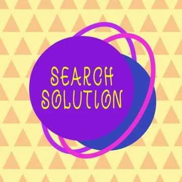 Writing note showing Search Solution. Business photo showcasing an action or Stockillustratie