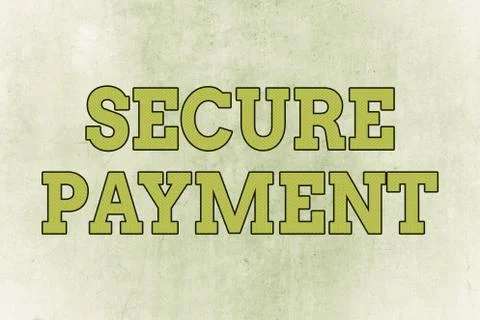 Writing note showing Secure Payment. Business photo showcasing webpage where Stockillustratie