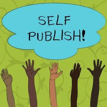 Writing note showing Self Publish. Business photo showcasing writer publish Stock Illustration