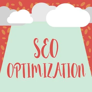Writing note showing Seo Optimization. Business photo showcasing process of Illustrazione stock