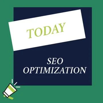 Writing note showing Seo Optimization. Business photo showcasing process of 库存插图
