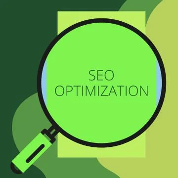 Writing note showing Seo Optimization. Business photo showcasing process of Illustrazione stock