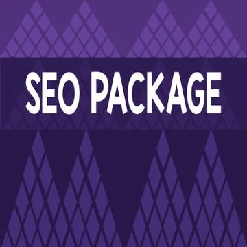 Writing note showing Seo Package. Business photo showcasing practice of search 스톡 일러스트