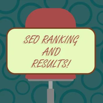 Writing note showing Seo Ranking And Results. Business photo showcasing Search Stock Illustration