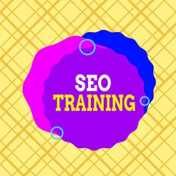 Writing note showing Seo Training. Business photo showcasing learn specific 스톡 일러스트