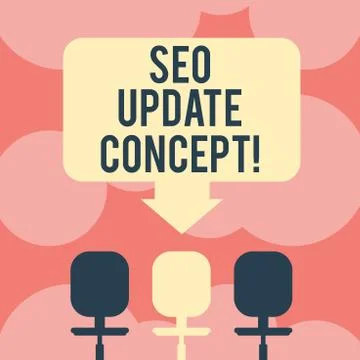 Writing note showing Seo Update Concept. Business photo showcasing improve Illustrazione stock