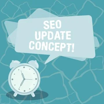 Writing note showing Seo Update Concept. Business photo showcasing improve Illustrazione stock
