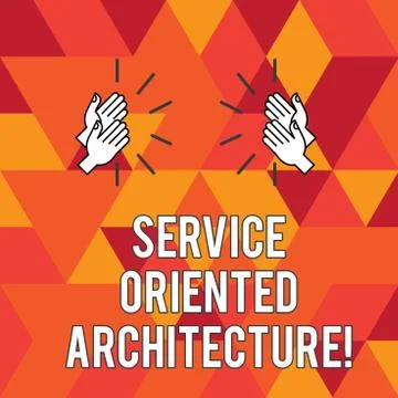 Writing note showing Service Oriented Architecture. Business photo showcasing 스톡 일러스트