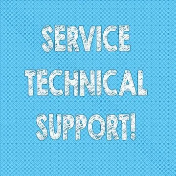 Writing note showing Service Technical Support. Business photo showcasing 스톡 일러스트