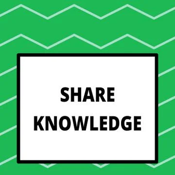 Writing note showing Share Knowledge. Business photo showcasing teaching others Stock Illustration
