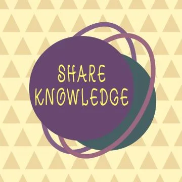 Writing note showing Share Knowledge. Business photo showcasing activity through Stock Illustration