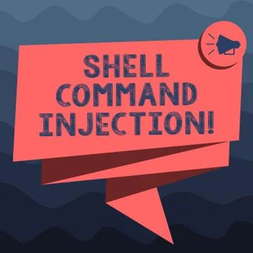 Writing note showing Shell Comanalysisd Injection. Business photo showcasing Stock Illustration