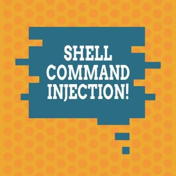 Writing note showing Shell Comanalysisd Injection. Business photo showcasing Stock Illustration