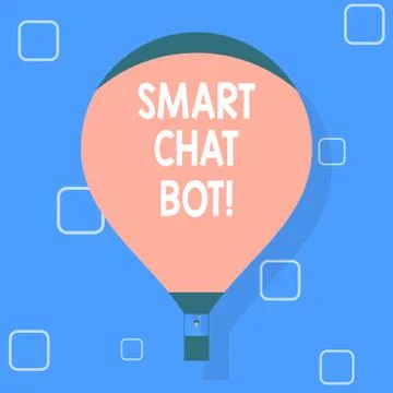 Writing note showing Smart Chat Bot. Business photo showcasing Artificial Stock Illustration