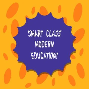 Writing note showing Smart Class Modern Education. Business photo showcasing Up Stock-Illustration